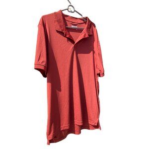 Basic Editions Mens Polo Red Size Large